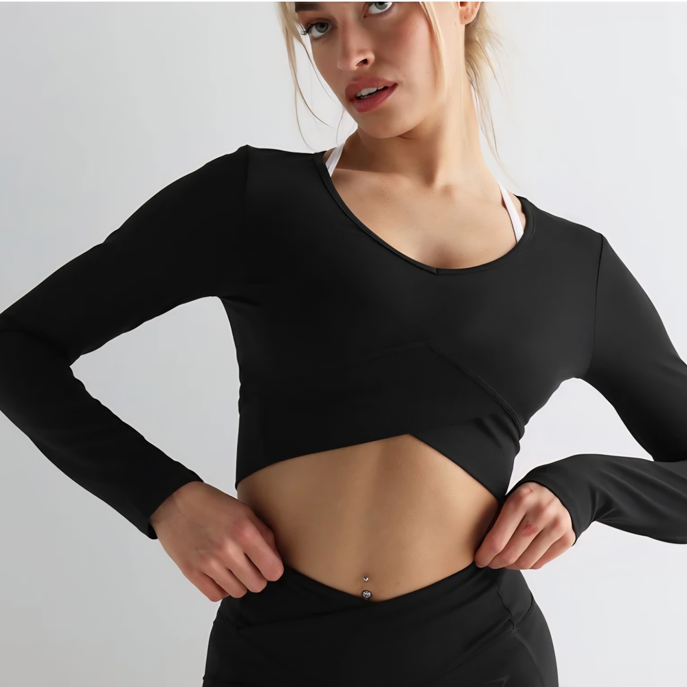 Gymshark Black Long Sleeve Bodysuit
